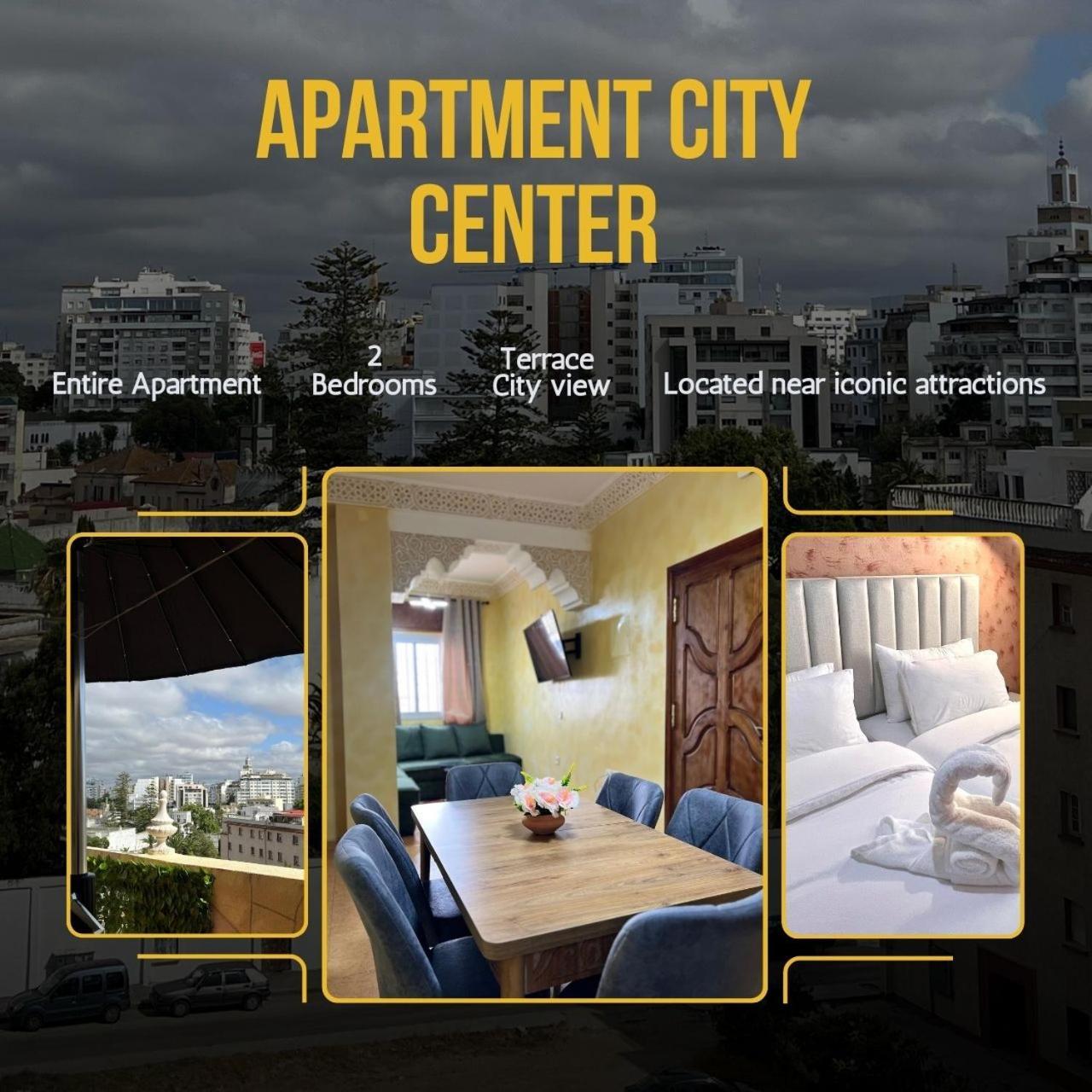 Apartment City Center Panoramic View Terrace Танжер Экстерьер фото